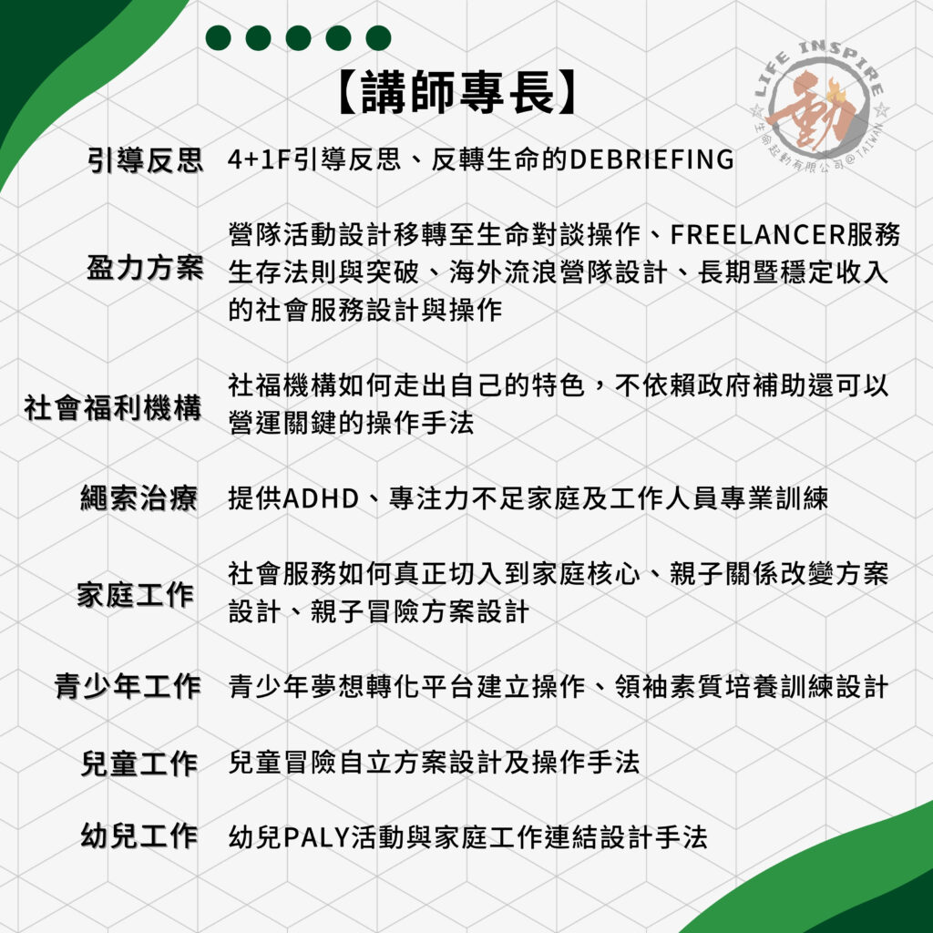 引導反思學院/生命教練培訓系列/團體深度引導力